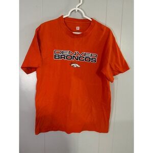 NFL Denver Broncos T-Shirt Mens Medium Orange VF Imagewear Graphic Tee